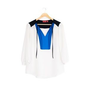 M Elle long sleeved chiffon blouse